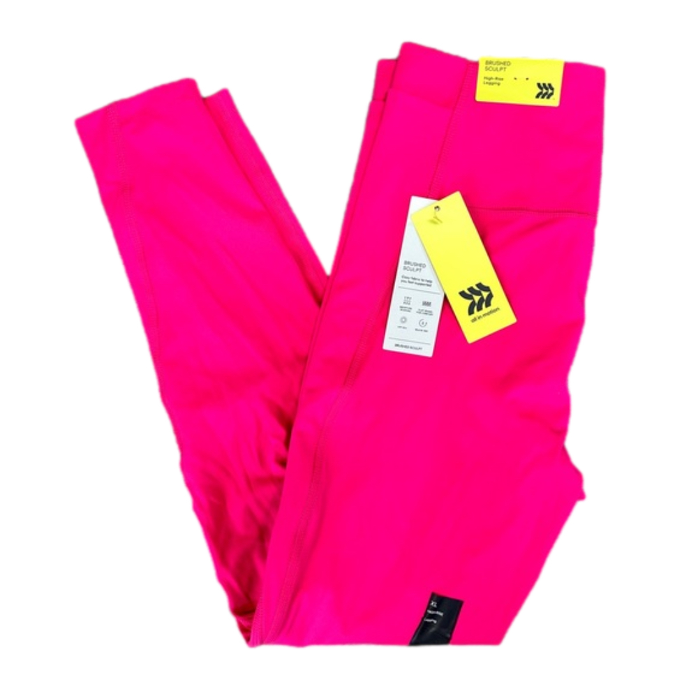 NWT Women's High Rise Brushed Sculpt Hot Pink Leggings size XL